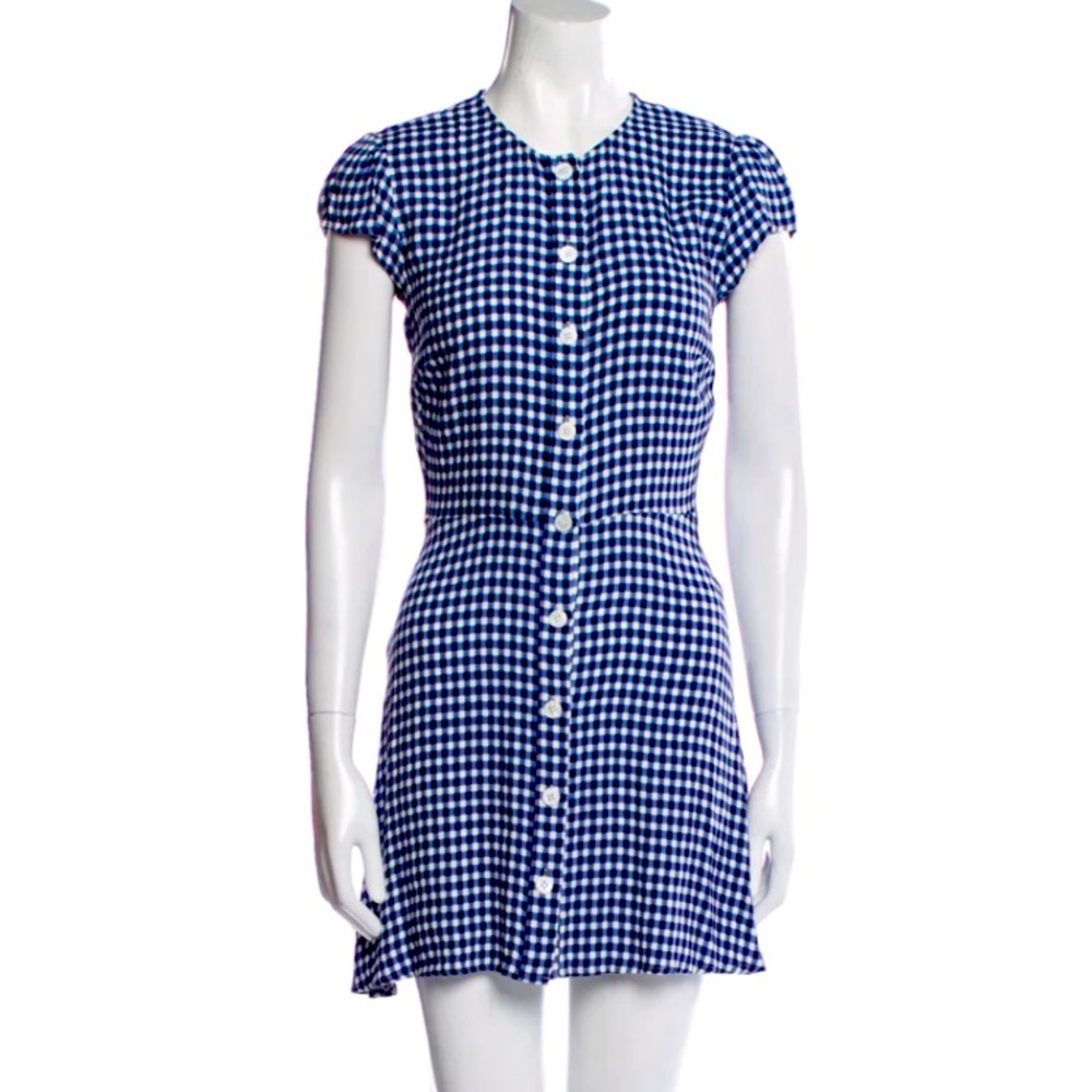 COPY - Reformation plaid summer button down mini dress!